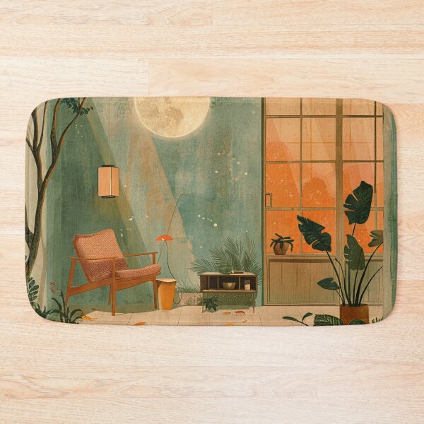 Item preview, Patio, Tree, Chair, And Planter In Moonlight Glow  designed and sold by DEC02.