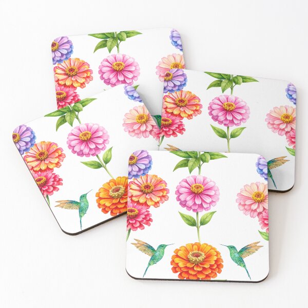 Item preview, Zinnia Garden Seamless Print designed and sold by Niji Hibana.