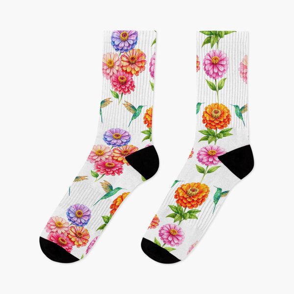 Item preview, Zinnia Garden Seamless Print designed and sold by Niji Hibana.