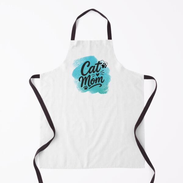 Item preview, Cat Mom with Pawprints & Teal Background designed and sold by jeweleddesigns.
