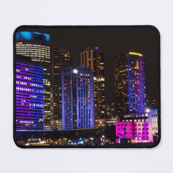 Item preview, Sydney City at Night - Vivid Sydney Festival designed and sold by Ross.A.Campbell.