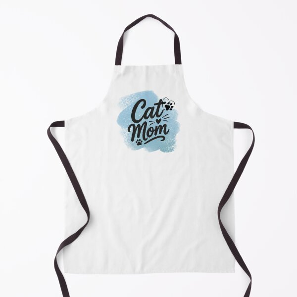 Item preview, Cat Mom with Pawprints & Gray-blue Background designed and sold by jeweleddesigns.