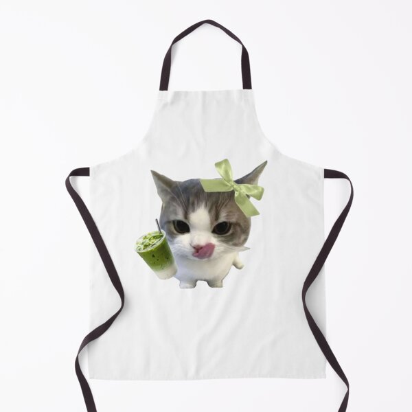 Item preview, cute funnny green matcha cat meme designed and sold by mikrocosmox.