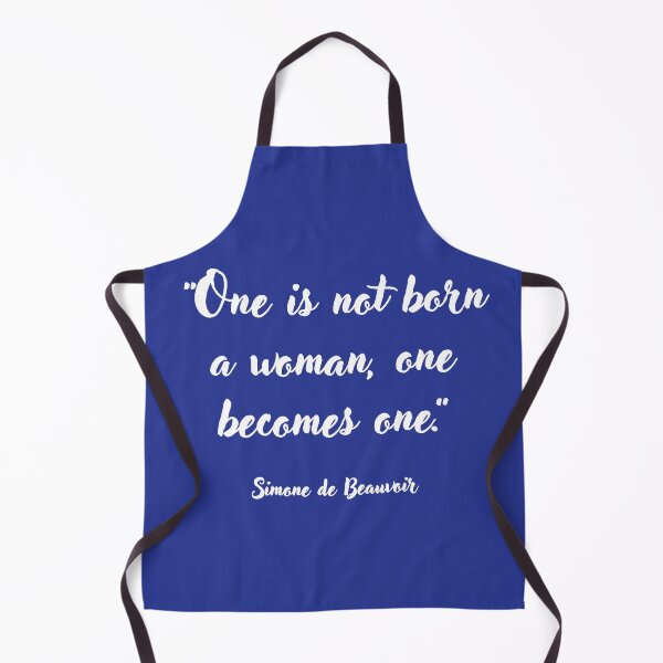 Item preview, One is not born a woman . . . Simone de Beauvoir Quotation designed and sold by CharlottePlaceArt.