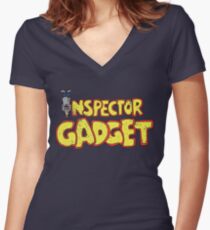 Inspector Gadget Women's Fitted V-Neck T-Shirt