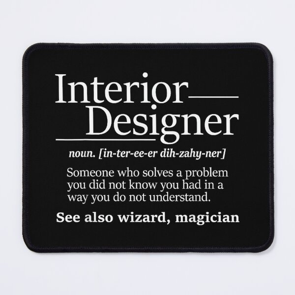 Item preview, Interior Designer Shirts - Unisex Adults - Modern Novelty Letter Print - Home Office Design Decorator designed and sold by JamesARager.