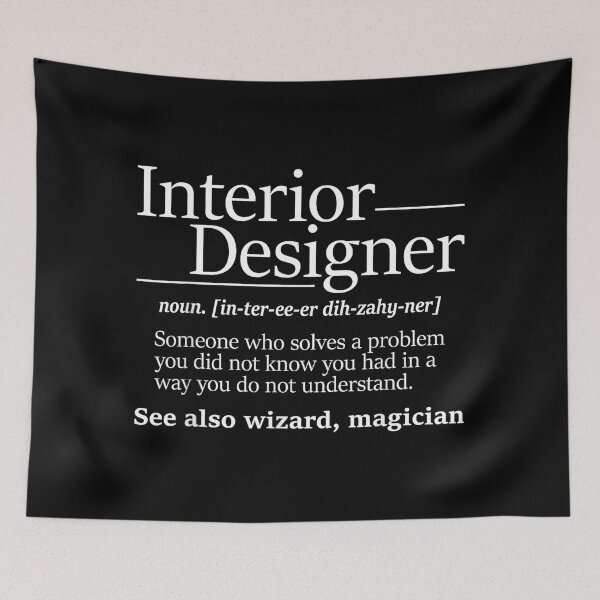 Item preview, Interior Designer Shirts - Unisex Adults - Modern Novelty Letter Print - Home Office Design Decorator designed and sold by JamesARager.