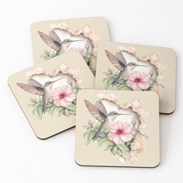Item preview, Hummingbird with flower designed and sold by Fran Fryberg.