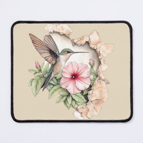 Item preview, Hummingbird with flower designed and sold by Fran Fryberg.