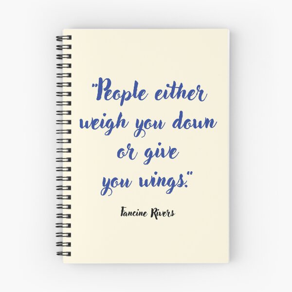 Item preview, People either weigh you down . . . Fancine Rivers Quotation designed and sold by CharlottePlaceArt.