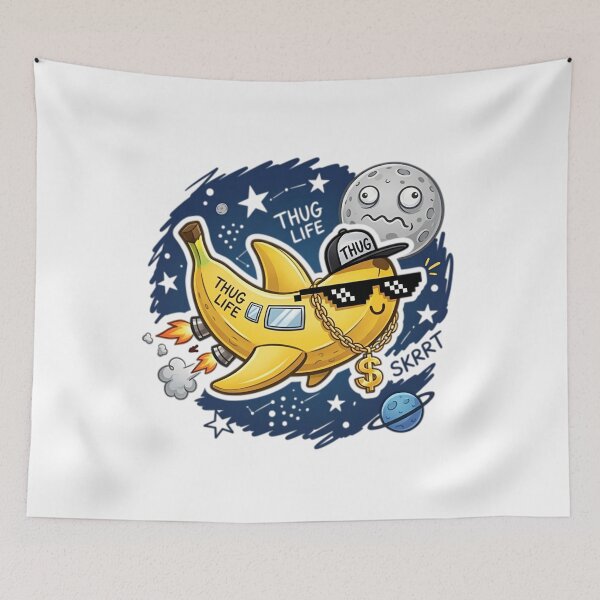 Item preview, Thug Life Banana Rocket: To the Moon & Beyond designed and sold by 1434s.