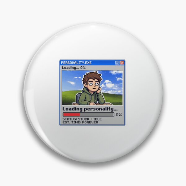 Item preview, Zero Personality Loading Sticker designed and sold by Imaginarium of Chaos falcon88 .