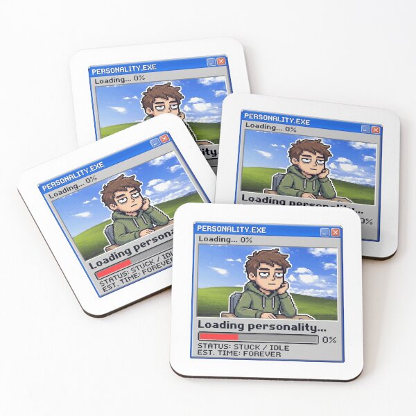 Item preview, Zero Personality Loading Sticker designed and sold by Imaginarium of Chaos falcon88 .
