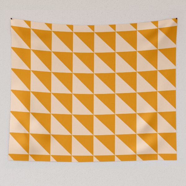 Item preview, Tangerine & deep champagne triangles designed and sold by Mint + Midnight.