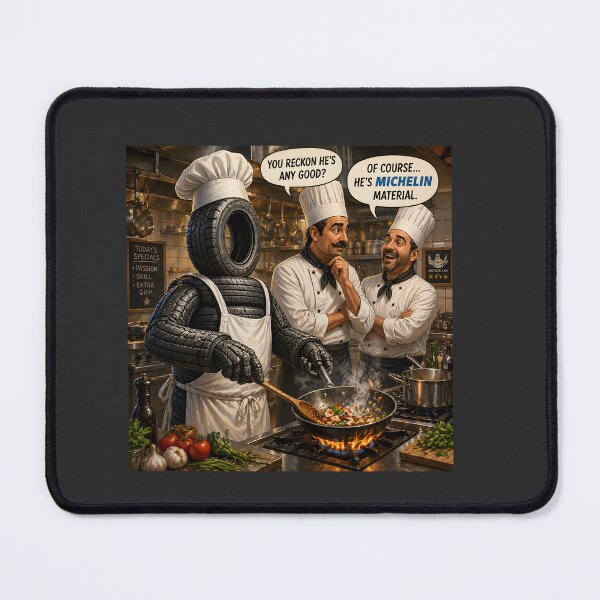 Item preview, Michelin Material Funny Chef Pun Shirt designed and sold by Hornace88studio.