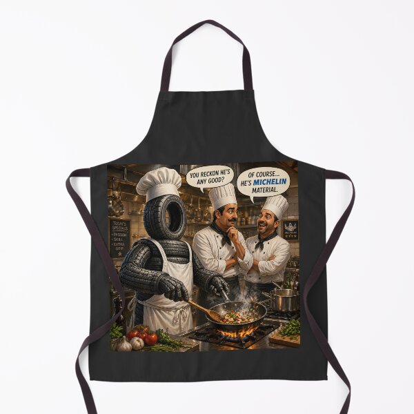 Item preview, Michelin Material Funny Chef Pun Shirt designed and sold by Hornace88studio.