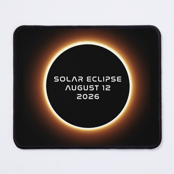 Item preview, Solar eclipse 2026 - English text designed and sold by R-A Designs.