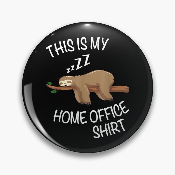 Item preview, This Is My Home Office Shirt - Fun Sleeping Sloth designed and sold by JamesARager.