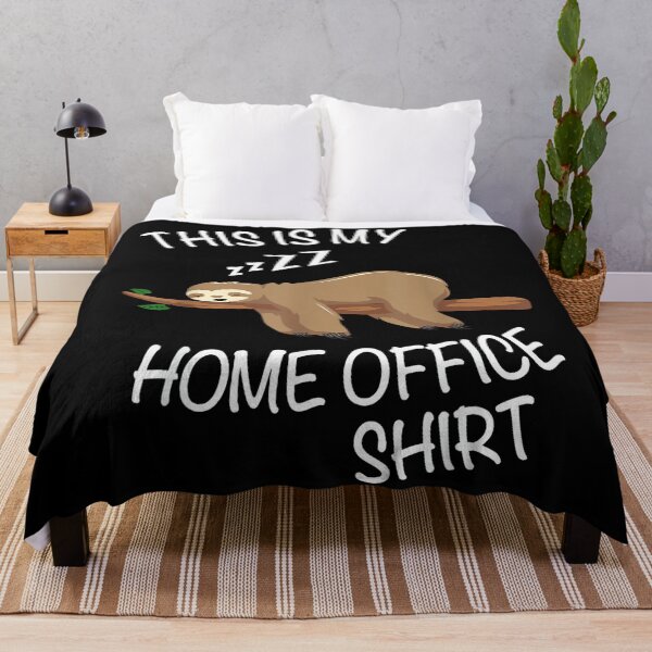 Item preview, This Is My Home Office Shirt - Fun Sleeping Sloth designed and sold by JamesARager.