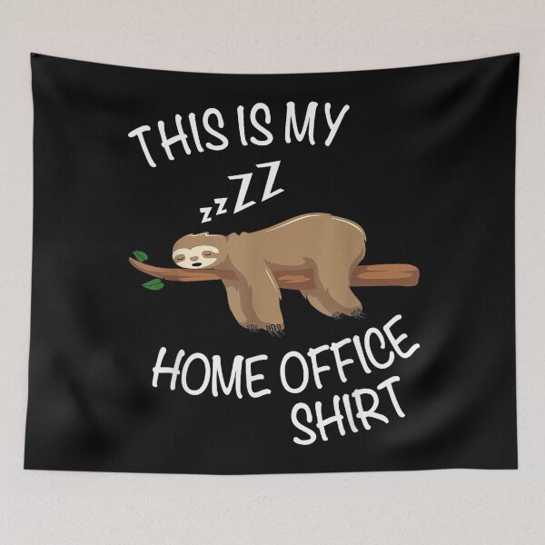 Item preview, This Is My Home Office Shirt - Fun Sleeping Sloth designed and sold by JamesARager.