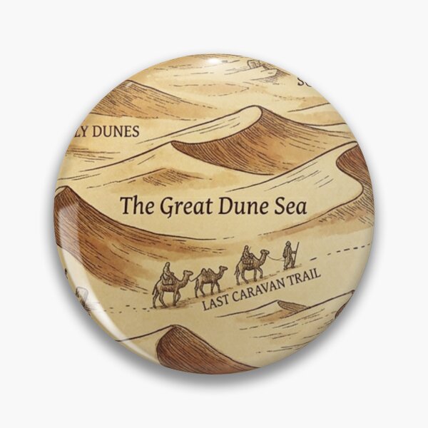 Item preview, The Sunscorched Sands - Vintage Desert Fantasy Map Pattern designed and sold by InnerwayStudio.