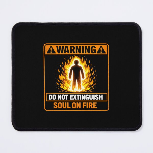 Item preview, Warning Soul On Fire Do Not Extinguish designed and sold by SplashTastic.