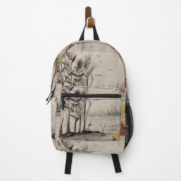 Item preview, Sailing Toward Stillness – Handmade Oil Pastel Boat Landscape Art designed and sold by MyArtYourProducts.