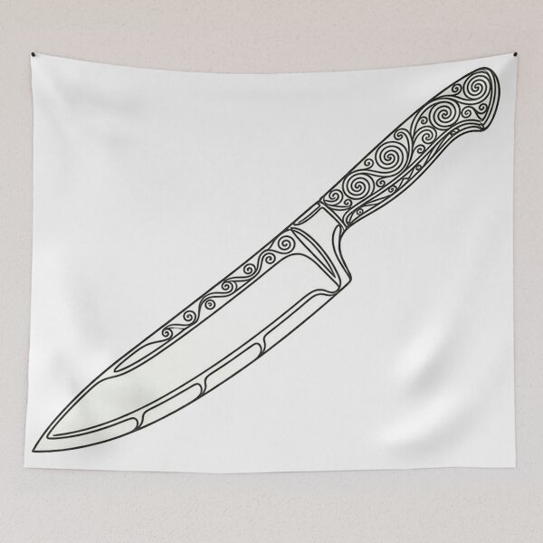 Item preview, Minimal Line Art-Knife designed and sold by DinsignStudio.