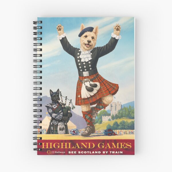 Item preview, Highland Games Scottie Dance Poster designed and sold by CJChronicles.