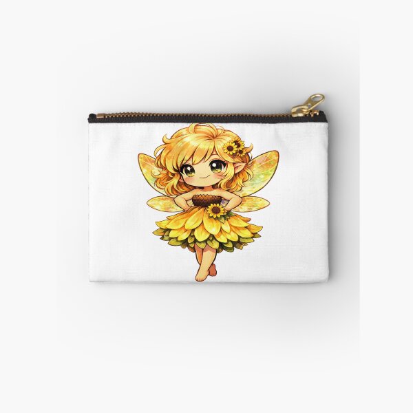 Item preview, Cute Sunflower Fairy Chibi - Kawaii Summer Pixie Sticker designed and sold by FatmaElhofy.
