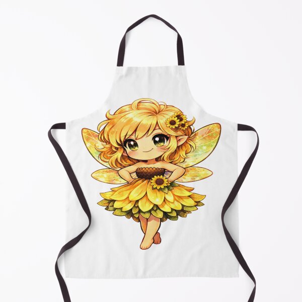 Item preview, Cute Sunflower Fairy Chibi - Kawaii Summer Pixie Sticker designed and sold by FatmaElhofy.