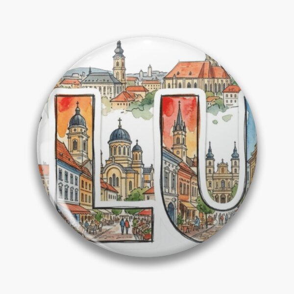 Item preview, Cluj City Letters Travel Sticker designed and sold by Imaginarium of Chaos falcon88 .