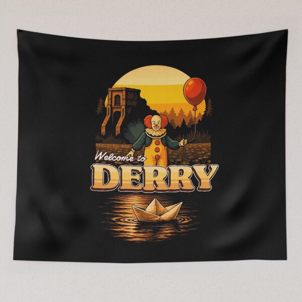 Item preview,  welcome to derry postcard horror clown  designed and sold by Blck-Acid-Devil.
