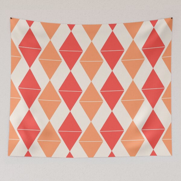 Item preview, Orange & linen diamonds seamless pattern designed and sold by Mint + Midnight.