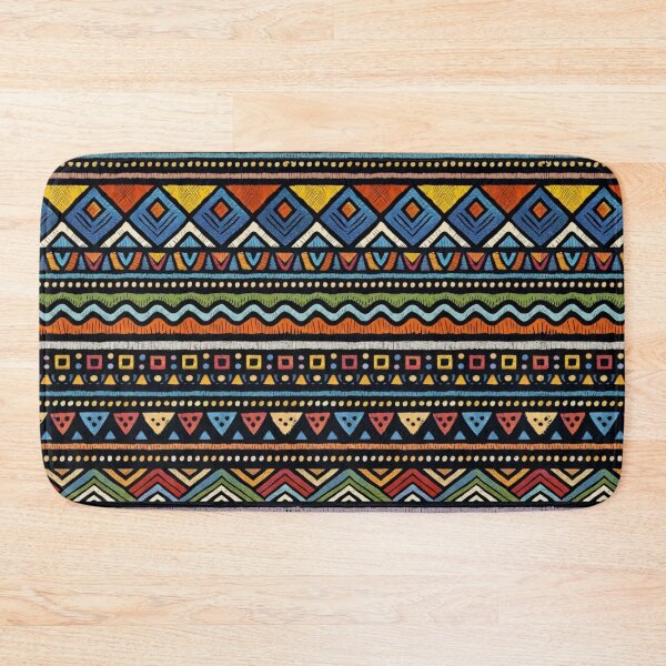 Item preview, Tribal Tapestry - Colorful Geometric Folk Art Seamless Pattern designed and sold by myforestfog.