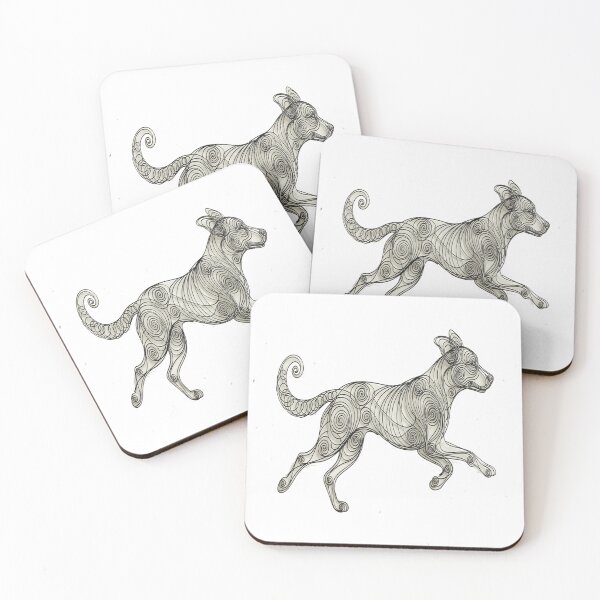 Item preview, Minimal Line Art-dog #4 designed and sold by DinsignStudio.