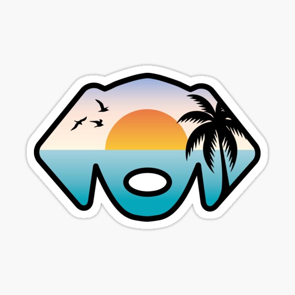 Beach Dog Sticker