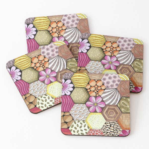 Item preview, Inspiring hexagonal geometric design designed and sold by Doodleofnono.