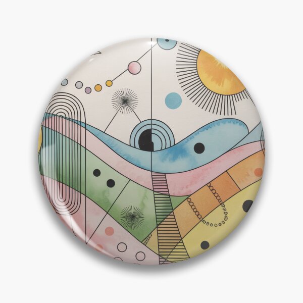 Item preview, Whimsical Abstract Dream Landscape – Klee Inspired Symbolic Modern Art designed and sold by Tamas Das.