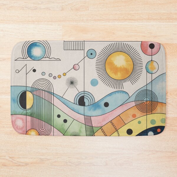 Item preview, Whimsical Abstract Dream Landscape – Klee Inspired Symbolic Modern Art designed and sold by Tamas Das.