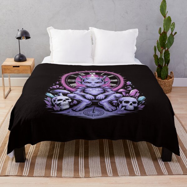 Item preview, Cute Demon Occult Gothic Fantasy Clock Aesthetic Graphic T-Shirt designed and sold by Designgallery65.