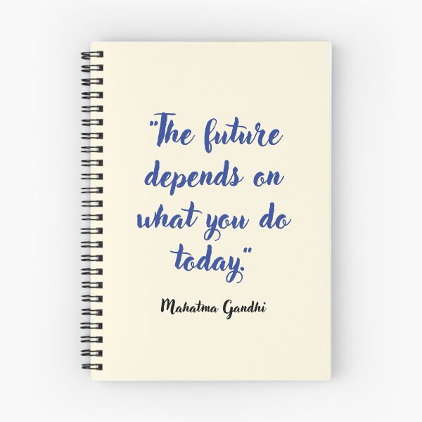 Item preview, The future depends on . . . Mahatma Gandhi Quotation designed and sold by CharlottePlaceArt.
