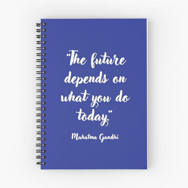 Item preview, The future depends on . . . Mahatma Gandhi Quotation designed and sold by CharlottePlaceArt.