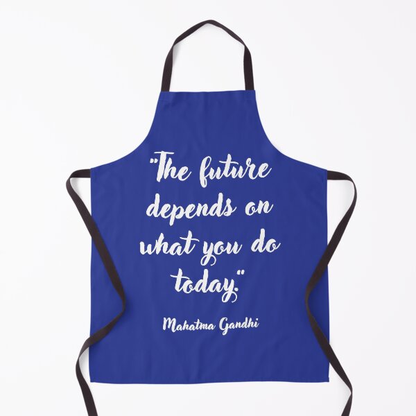 Item preview, The future depends on . . . Mahatma Gandhi Quotation designed and sold by CharlottePlaceArt.
