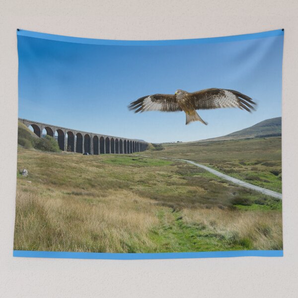 Item preview, Ribblehead Viaduct Red Kite designed and sold by Alisonchambers2.