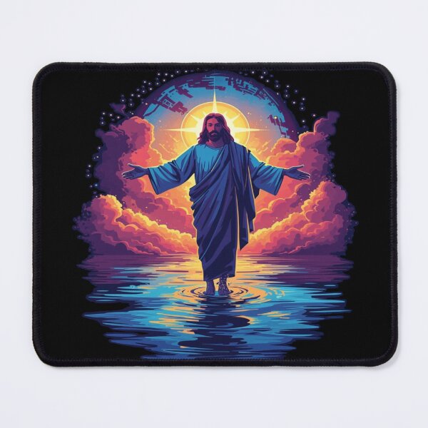 Item preview, Jesus walking on the Water as the Sunset Savior designed and sold by Cre8andRecre8.
