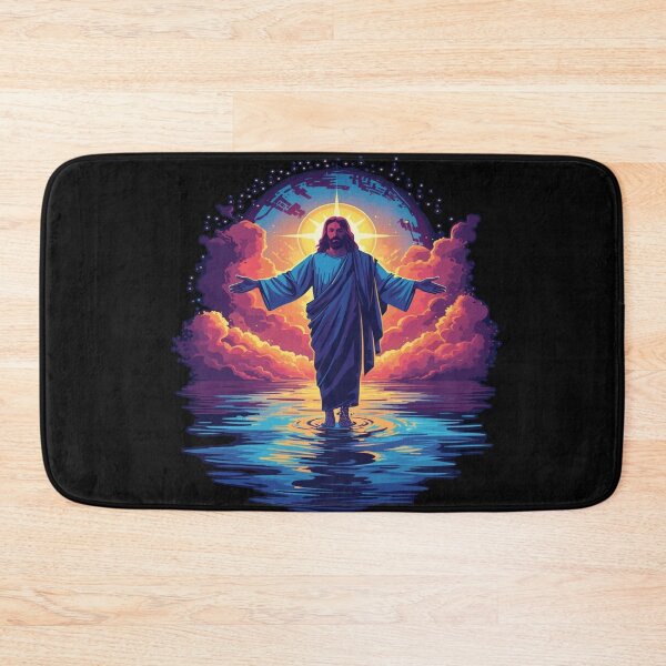 Item preview, Jesus walking on the Water as the Sunset Savior  designed and sold by Cre8andRecre8.