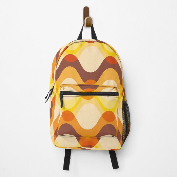 Item preview, Retro 70s Wavy Pattern - warm orange, yellow and brown designed and sold by JMgraphic.