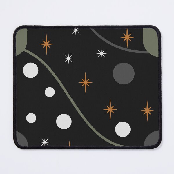 Item preview, Celestial Noir & Copper - Luxury Mid Century Modern Starburst Pattern designed and sold by Luckymoon2000.