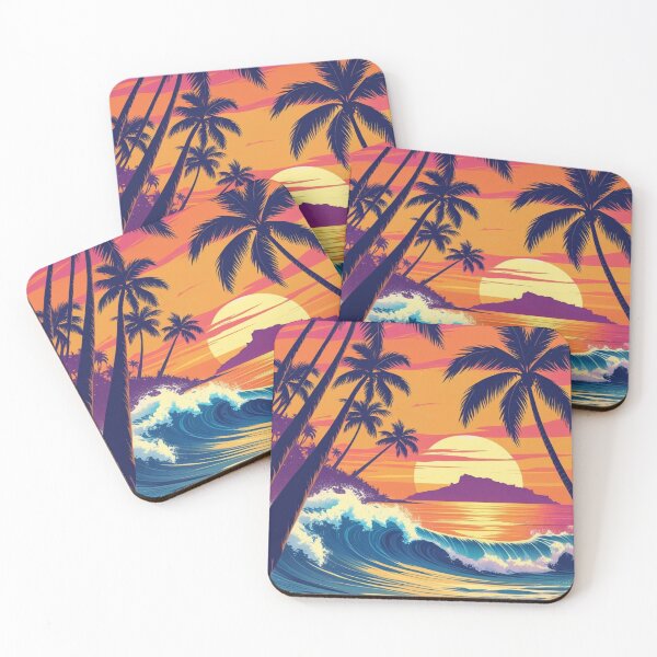 Item preview, Vibrant Sunset Wave designed and sold by DPDesignArt.